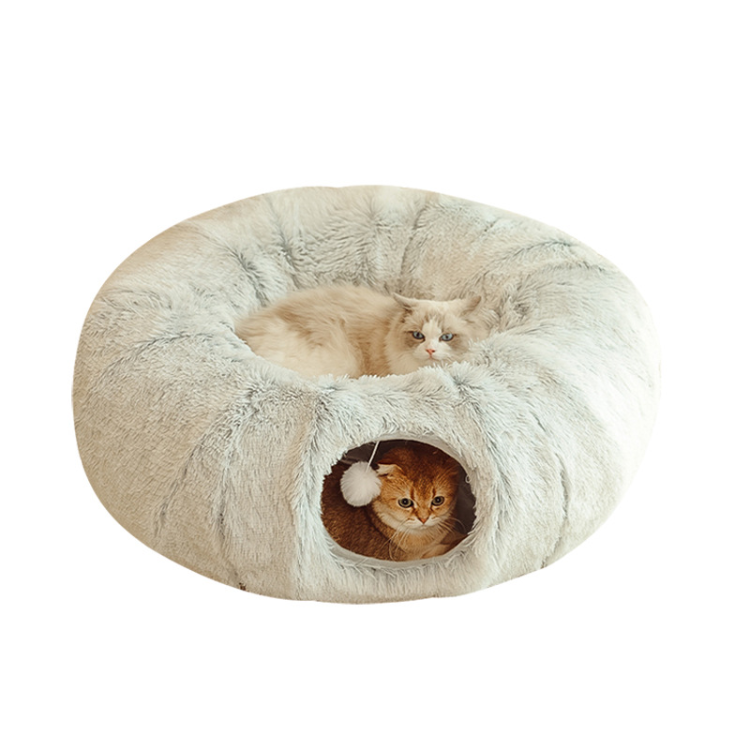 Cat Tunnel Bed Collapsible with Central Mat