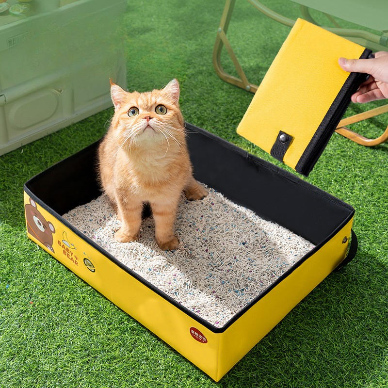 Waterproof Portable Foldable Cat Litter Box
