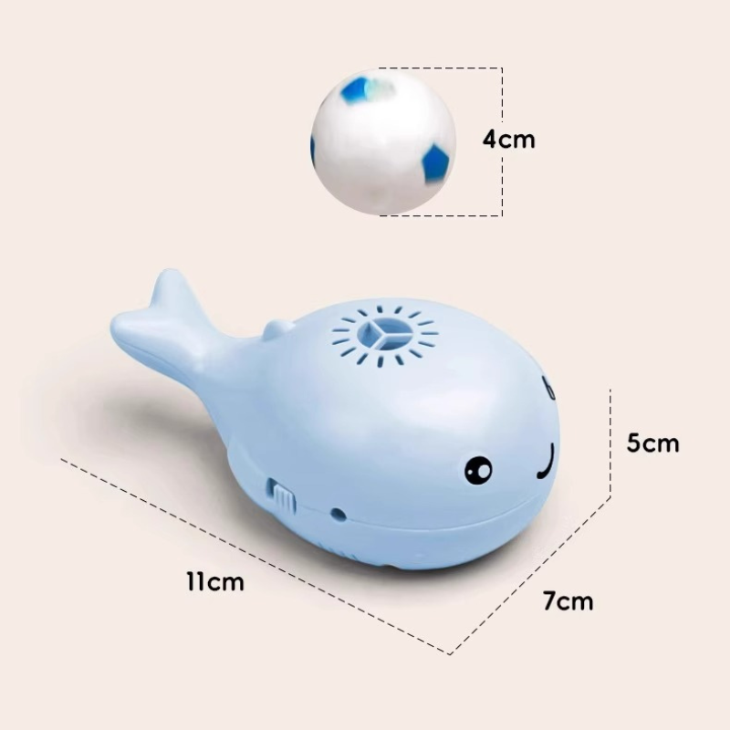 クジラの浮き輪型電動インタラクティブ猫用おもちゃ