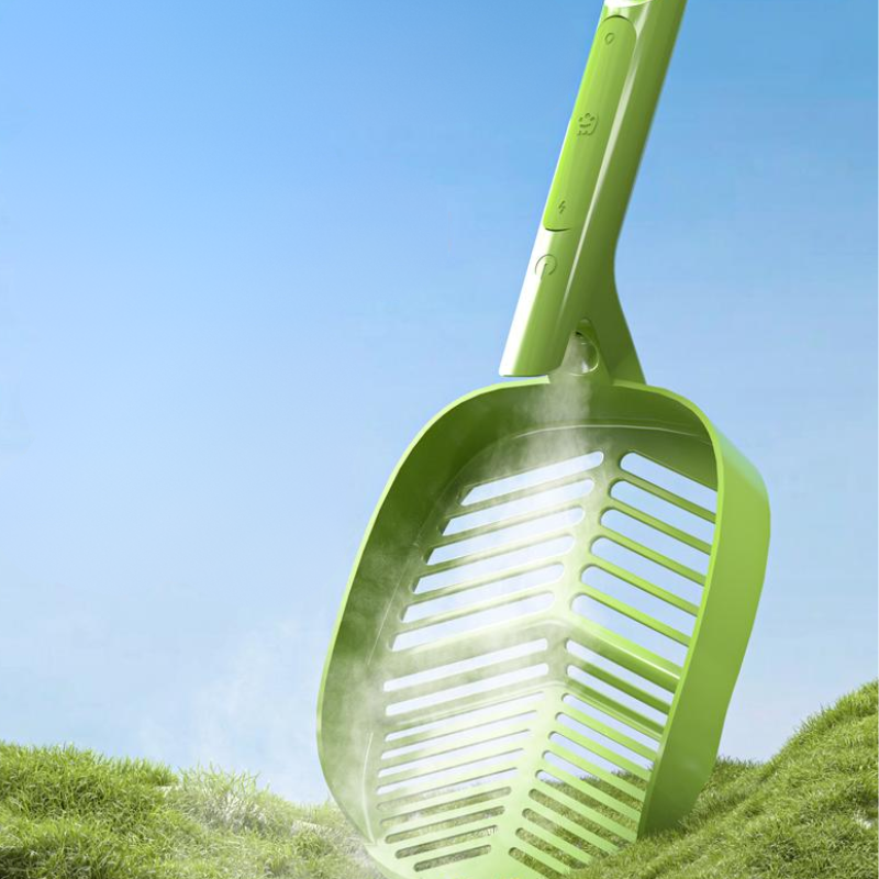 Leaf-Shaped Spray Cat Litter Scoop