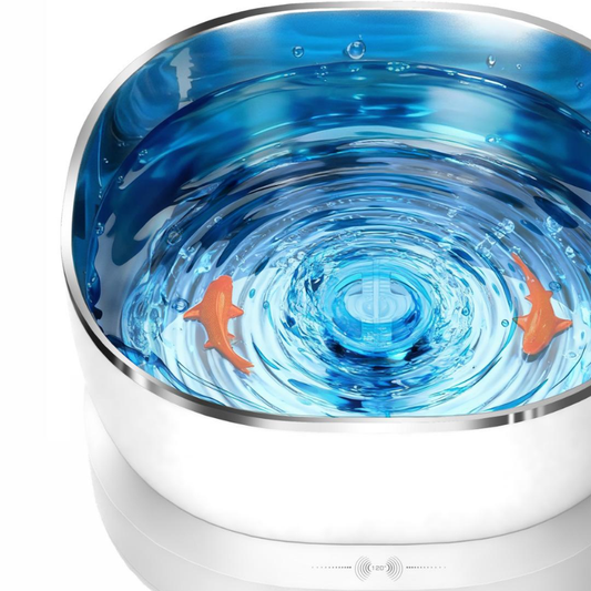 Pet Cat Electric Water Fountain Wireless Water Bowl