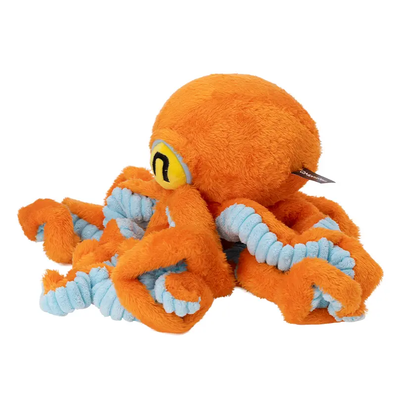 Big Octopus Pet Toy Dog Plush Squeaker Sound Toy