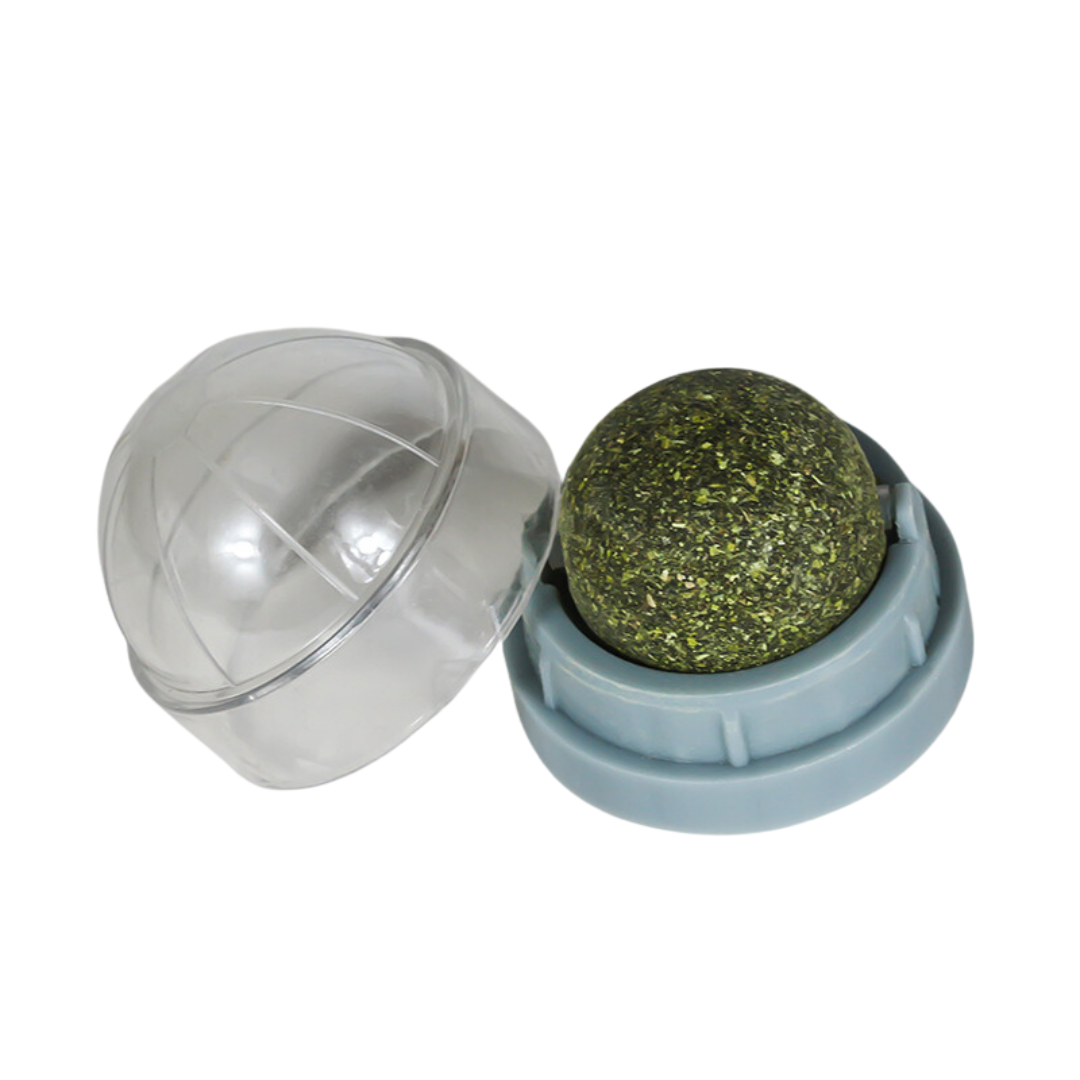 Round Spinning Catnip Treats Ball Toys
