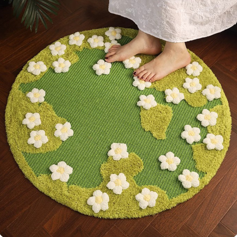 Pet Cat Flower Sisal Scratcher Mat
