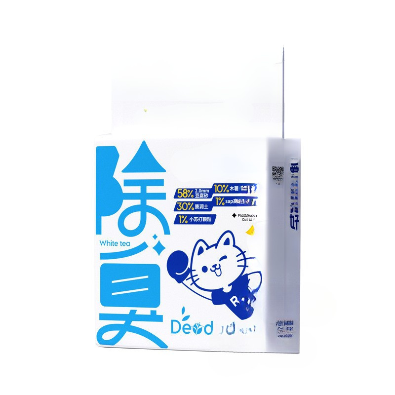 5 in 1 Plant Mixed Cat Litter Deodorizing Cassava Tofu Bentonite Cat Litter 5-Pack
