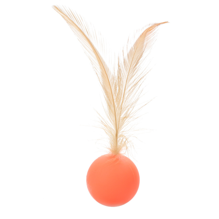 Interactive Elastic Jumping Ball With Feather