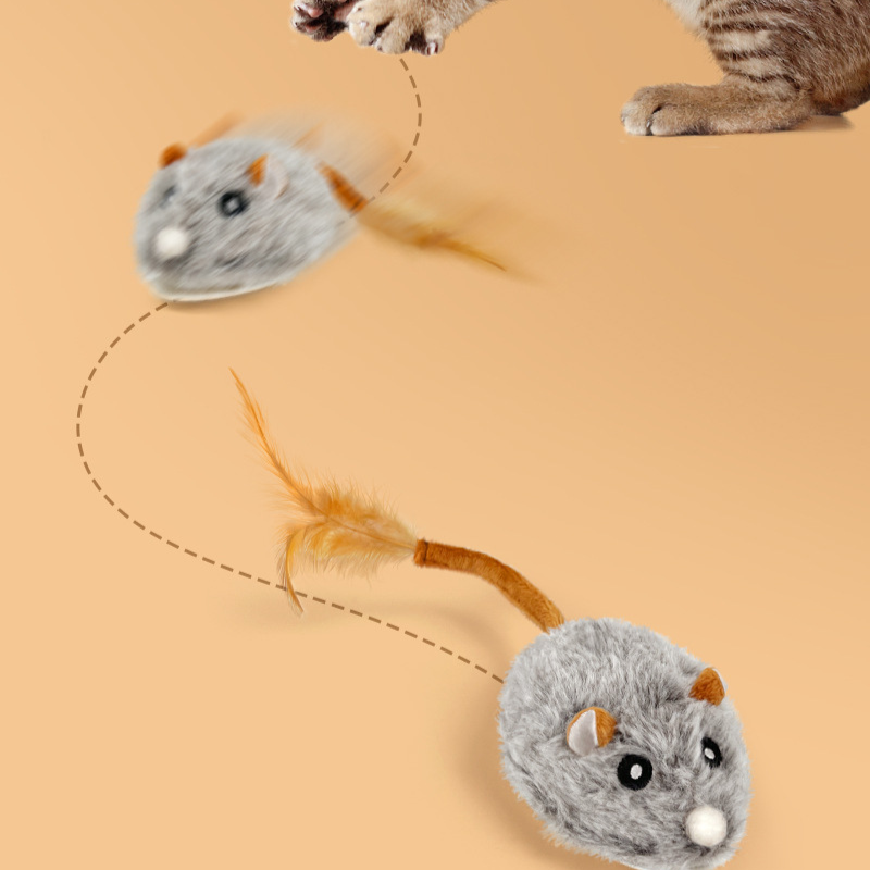 Electric Moving Mouse Cat Toy