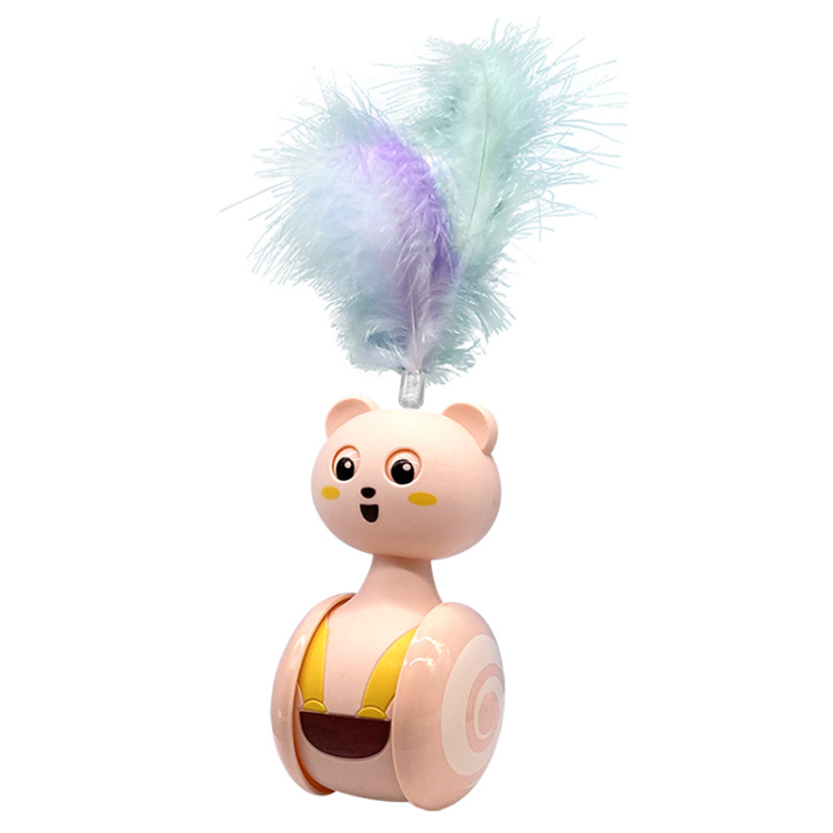 Katzenspielzeug Ball Fun Tumbler mit Feder