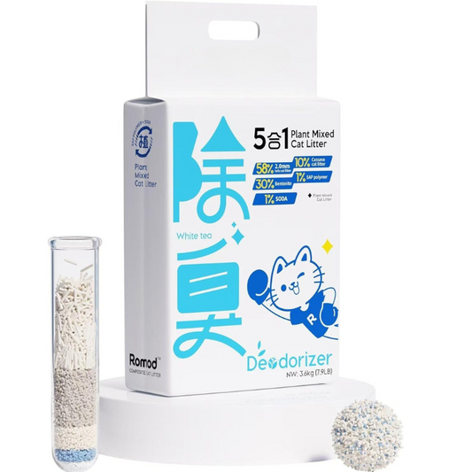 5 in 1 Plant Mixed Cat Litter Deodorizing Cassava Tofu Bentonite Cat Litter