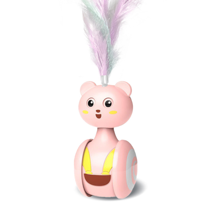 Katzenspielzeug Ball Fun Tumbler mit Feder