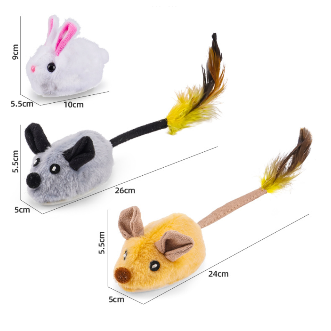 Interactive Electric Pet Mouse Rolling Cat Toys