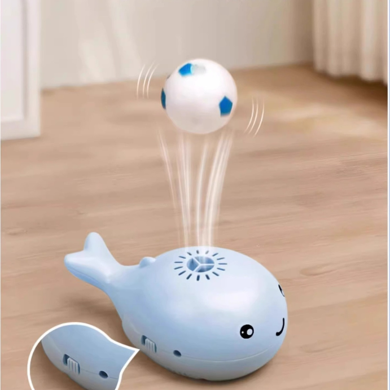 クジラの浮き輪型電動インタラクティブ猫用おもちゃ