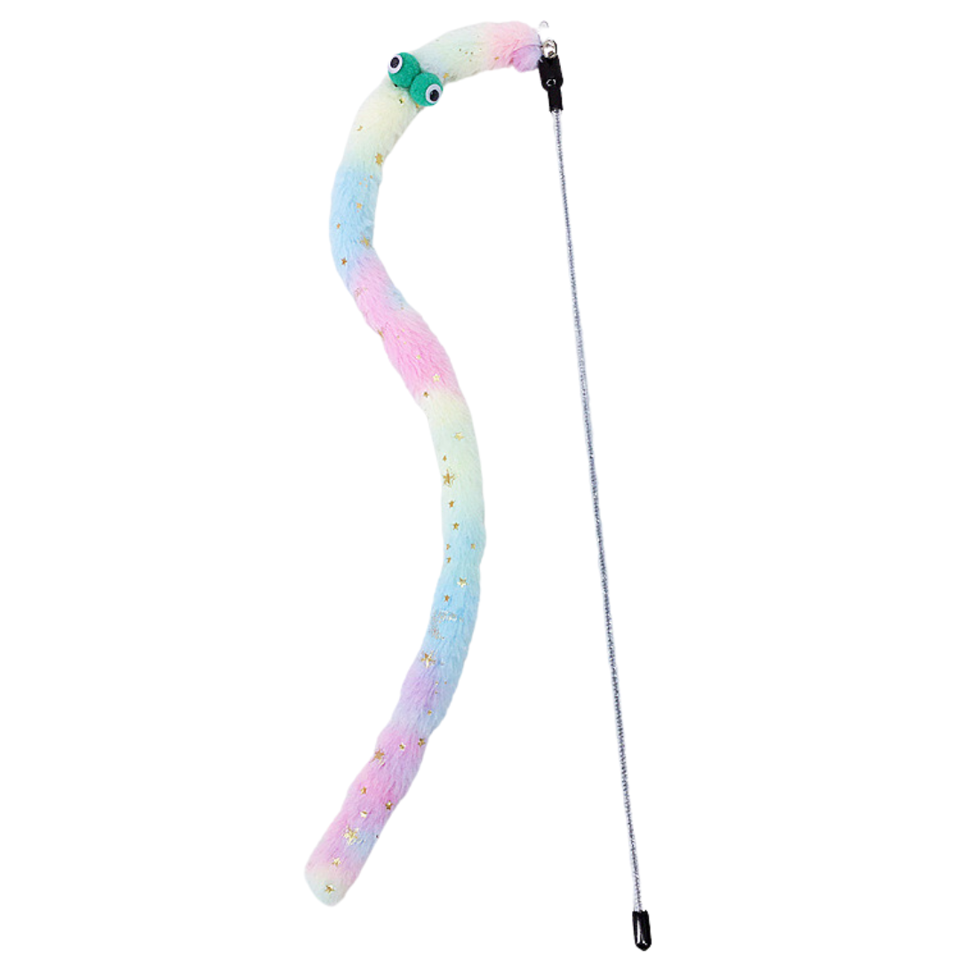 Plush Cat Teaser Wand Toys With Bell