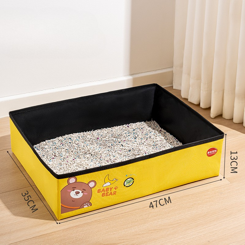 Waterproof Portable Foldable Cat Litter Box