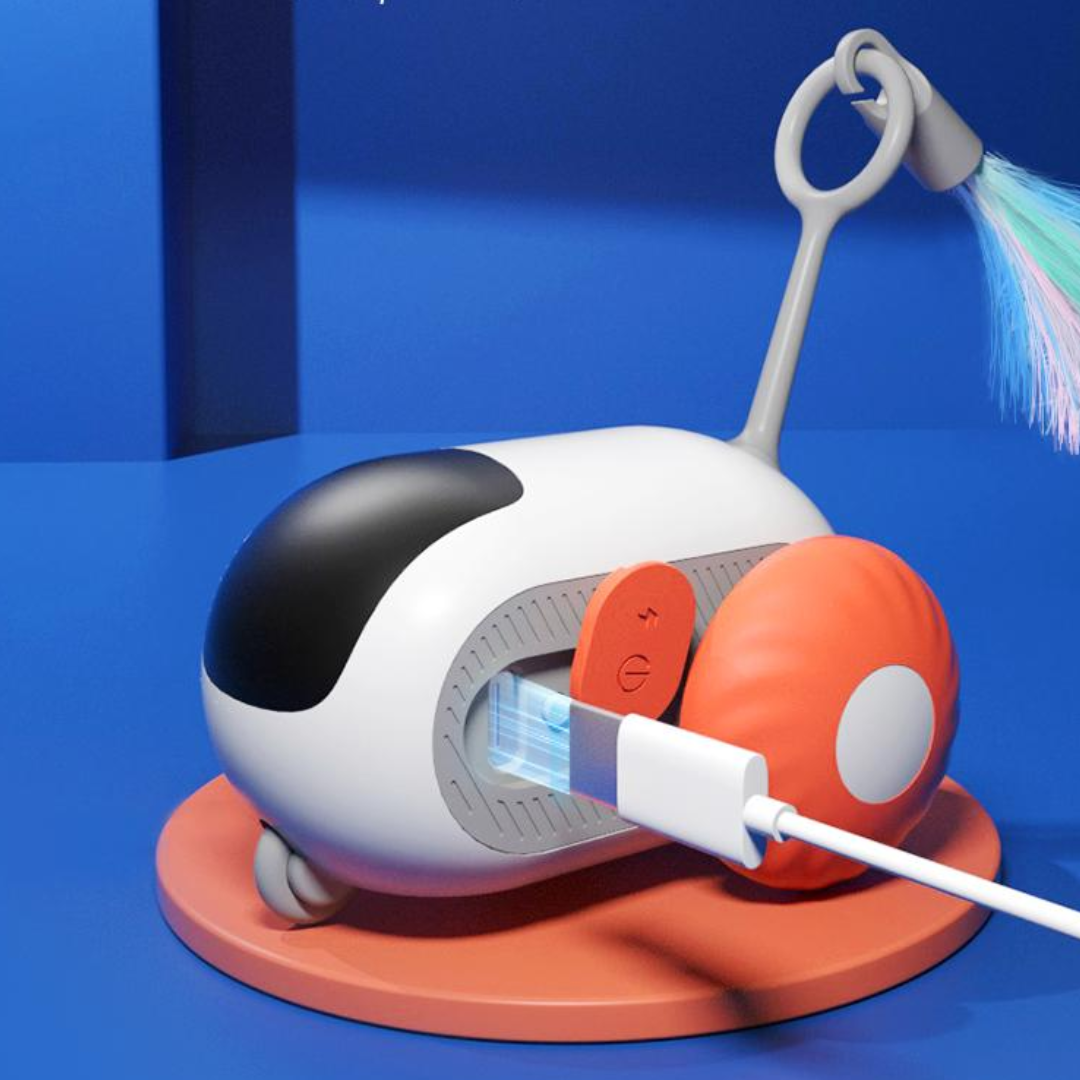 Elektrisches automatisches Rennautospielzeug für Katzen