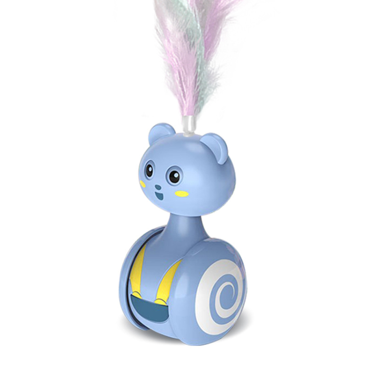 Katzenspielzeug Ball Fun Tumbler mit Feder