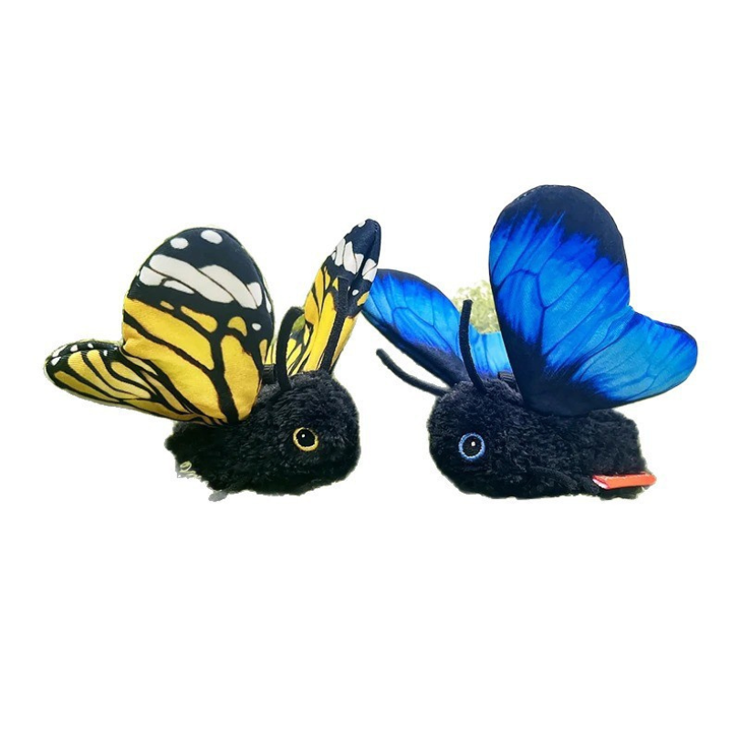 Interactive Flutter Butterfly Cat Toy – Automatic Realistic Flying Insect Teaser for Indoor Cats