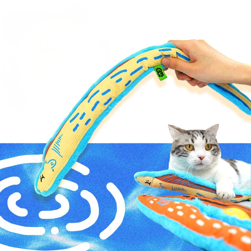 Crinkle Paper Long Fish Cat Toys