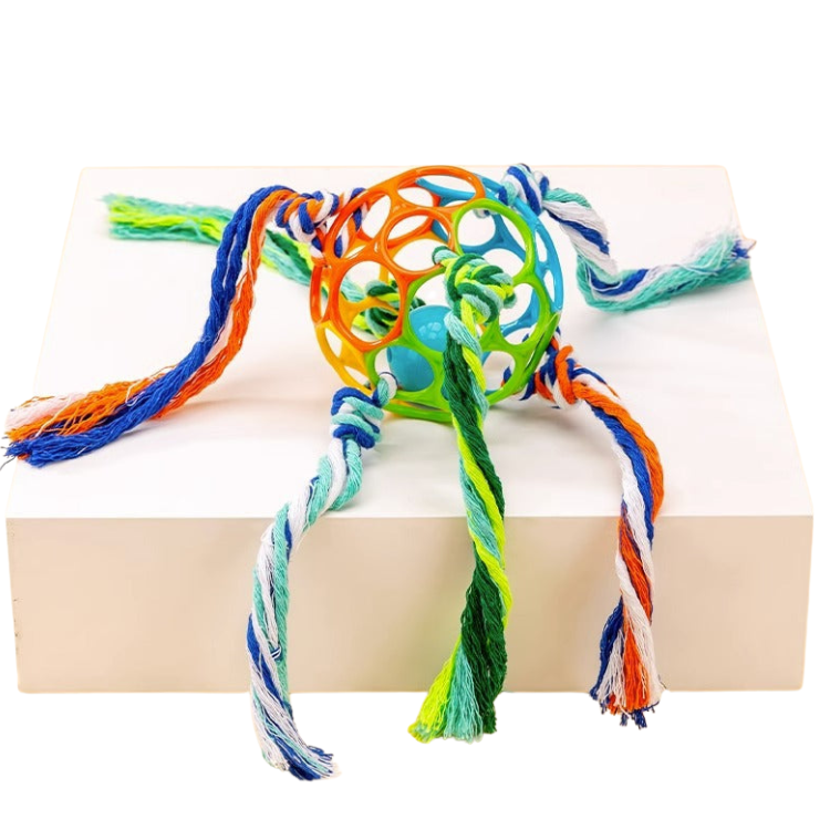 Juguetes de cuerda con campana para perros