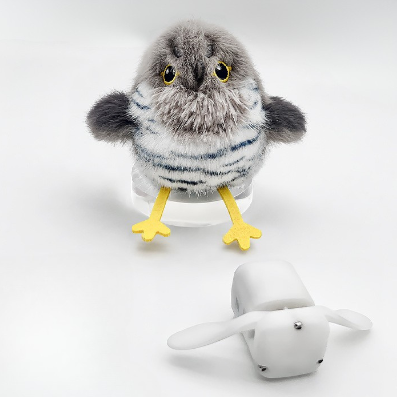 Cat Interactive Singing Bird Toy