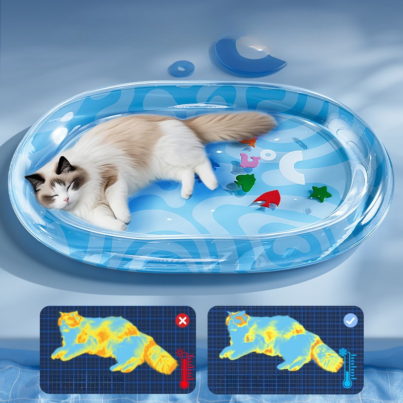 Inflatable Pet Cooling Bed Summer Chill Pad