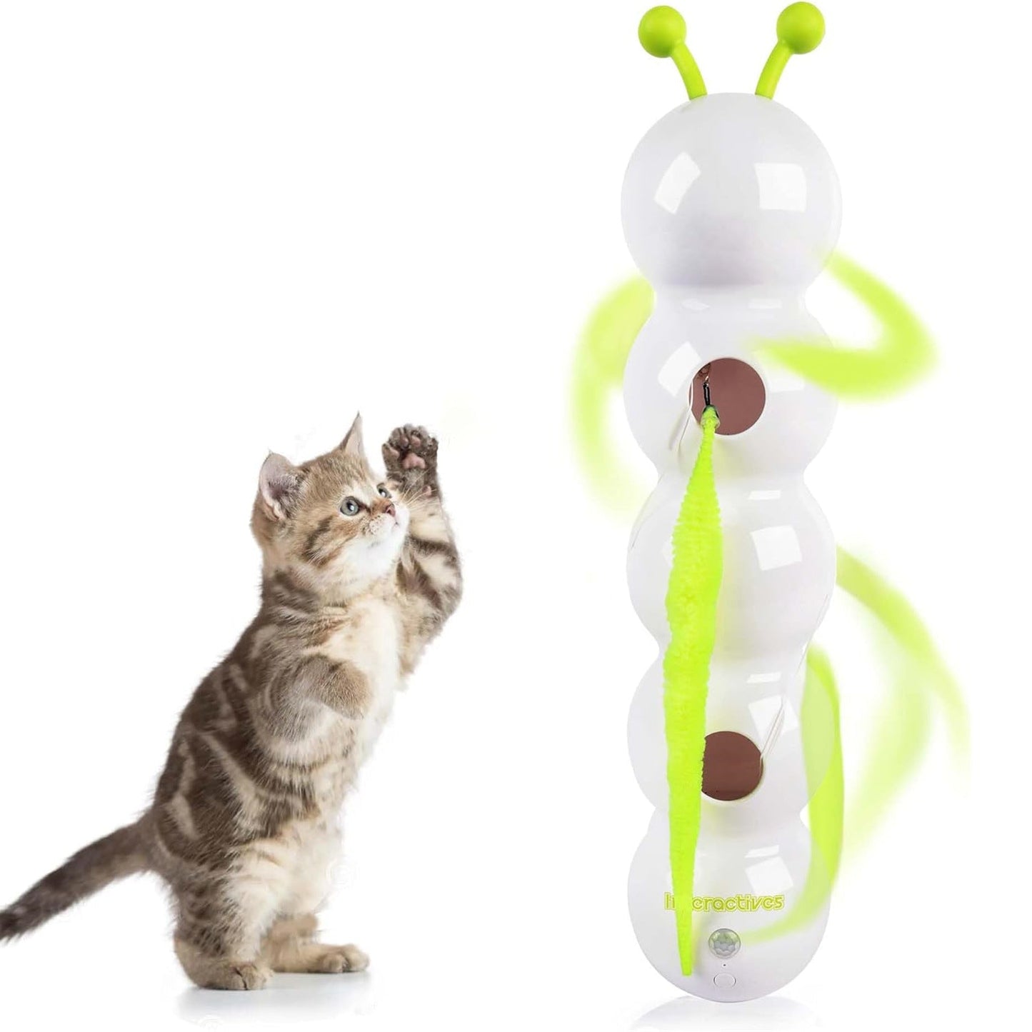 電動フェザーテールチェイス吸盤猫用おもちゃ