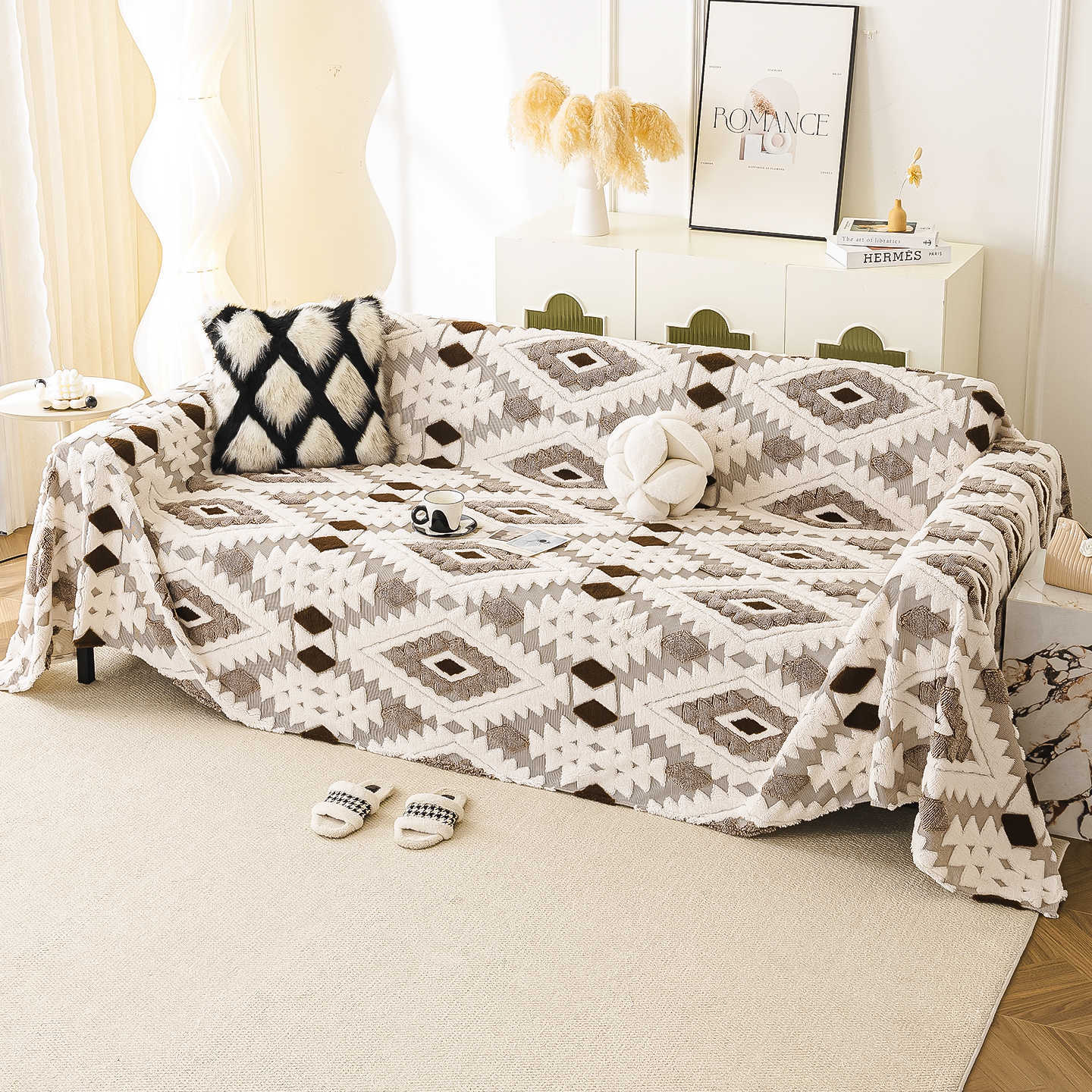 Winter Sofa Cover Anti-Cat Scratch Couch Protector