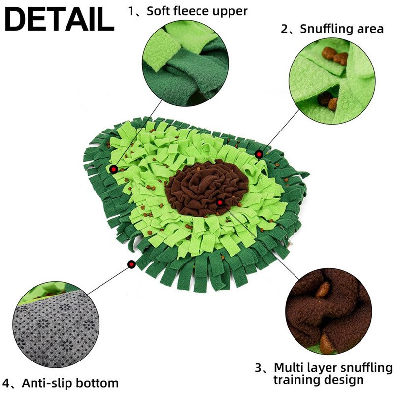 Avocado Pet Dog Snuffle Mat Nose Smell Training Toy