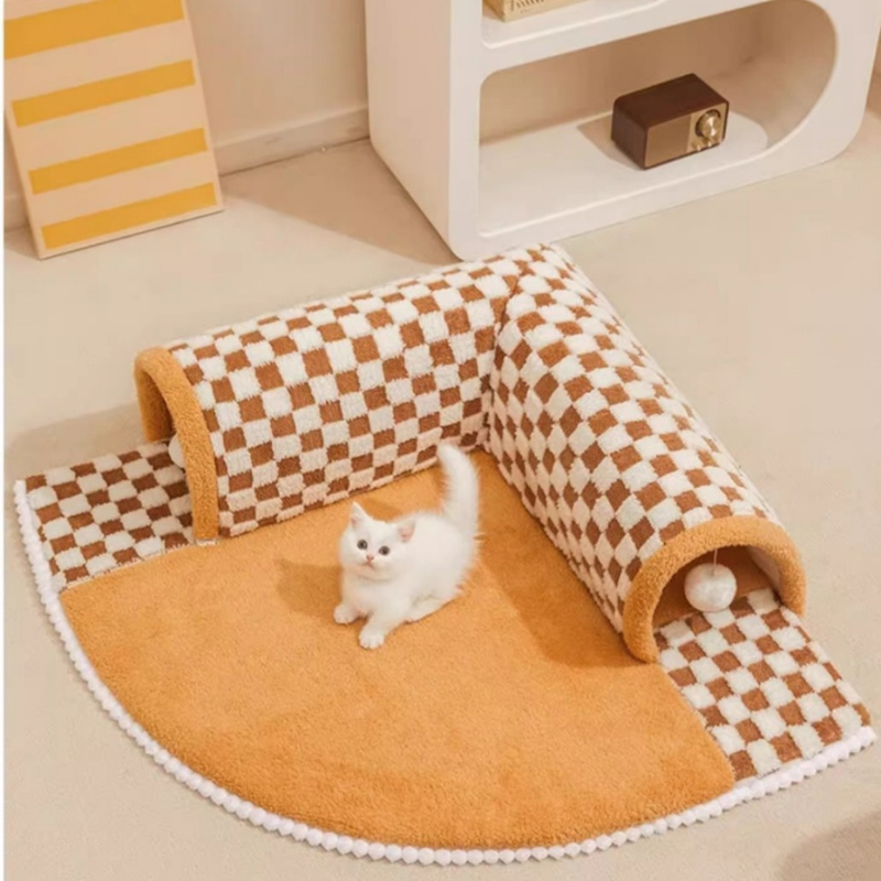 Cozy Hideaway Cat Tunnel Bed