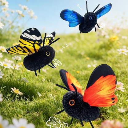 Interactive Flutter Butterfly Cat Toy – Automatic Realistic Flying Insect Teaser for Indoor Cats