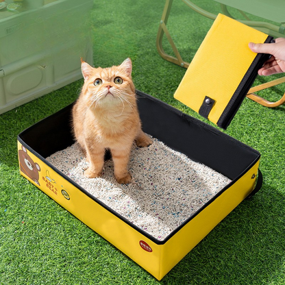 Waterproof Portable Foldable Cat Litter Box