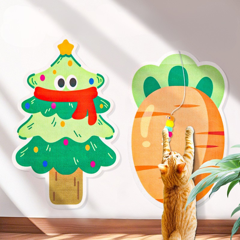 Self-addictive Wall Stickers Cat Scratching Board Toy