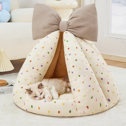 Semi-enclosed Tent Cat Cave Beds Warm