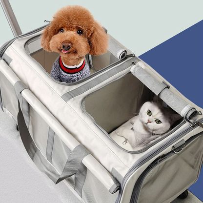 Cat Stroller Carrier Suitcase Dog Travel Bag