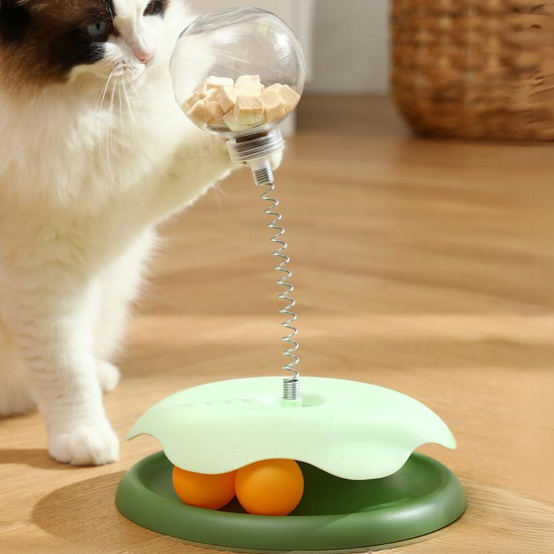 Picture of Cat Treat Leaking Dispenser Ball Tracks Toys – Glampawstore