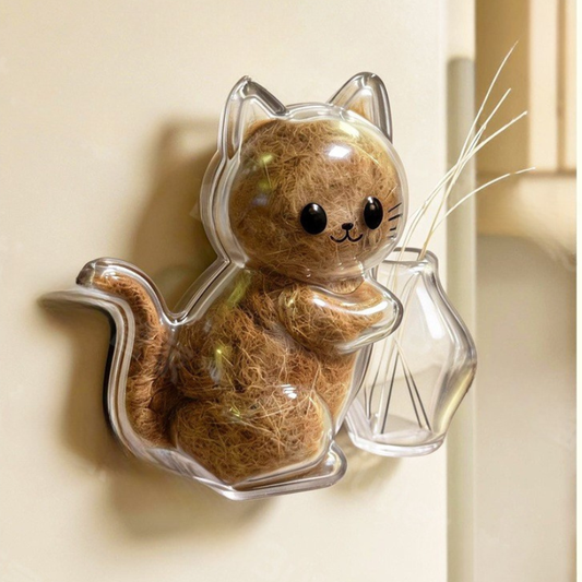 Transparent Cat Pet Fur Memorial Box Kitten Whisker Keepsake Fridge Magnet