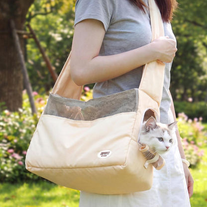 Stylish Cat Carrier Bag Breathable Shoulder Travel Tote
