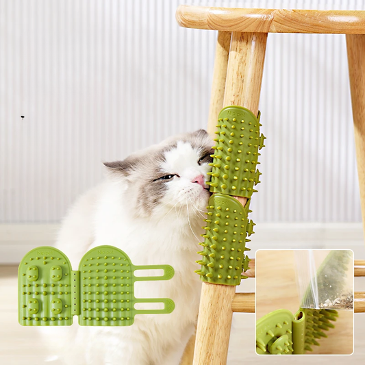 Silicone Cat Self Grooming Brush Removes Loose Hair & Massages Cats