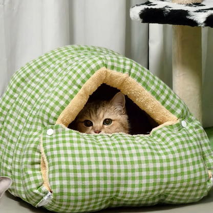 Winter Warm Semi-enclosed Cat Bed