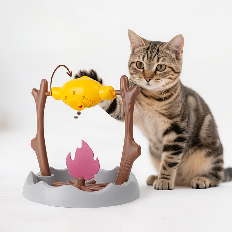 Roasted Chicken Leg Shaped Cat Treat Dispenser