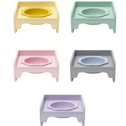 Ceramic Cat Bowl Non-Slip Water and Food Bowls with Stand
