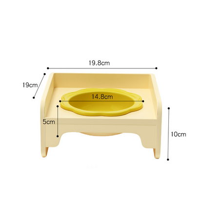Ceramic Cat Bowl Non-Slip Water and Food Bowls with Stand
