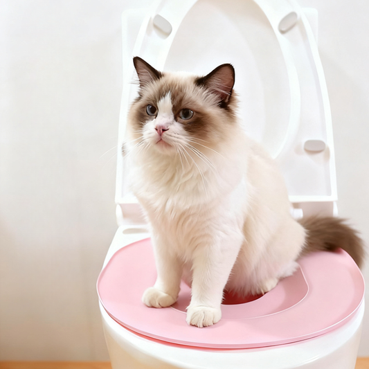 Cat Toilet Seat Training Kit Teach Cat to Use Toilet