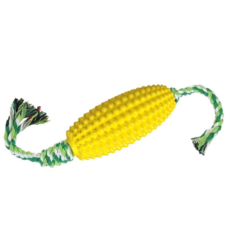 Pet Corn Chew Toys with Rope