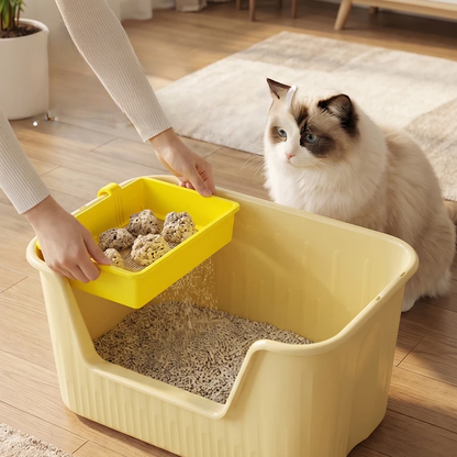 Hanging Cat Litter Sifter Mesh Tray Litter Box Filter Cleaning Screen
