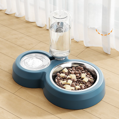 Dog Bowls Cat Food and Water Dispenser Bowl Set