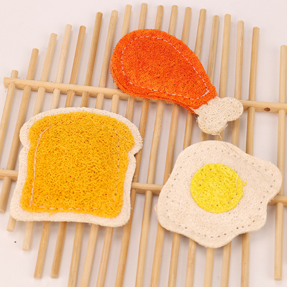 Natural Loofah Cat Toys Catnip Teeth Cleaning Toy