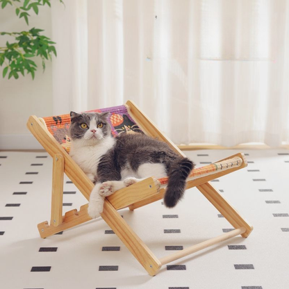 Sisal Cat Folding Recliner Cat Bed