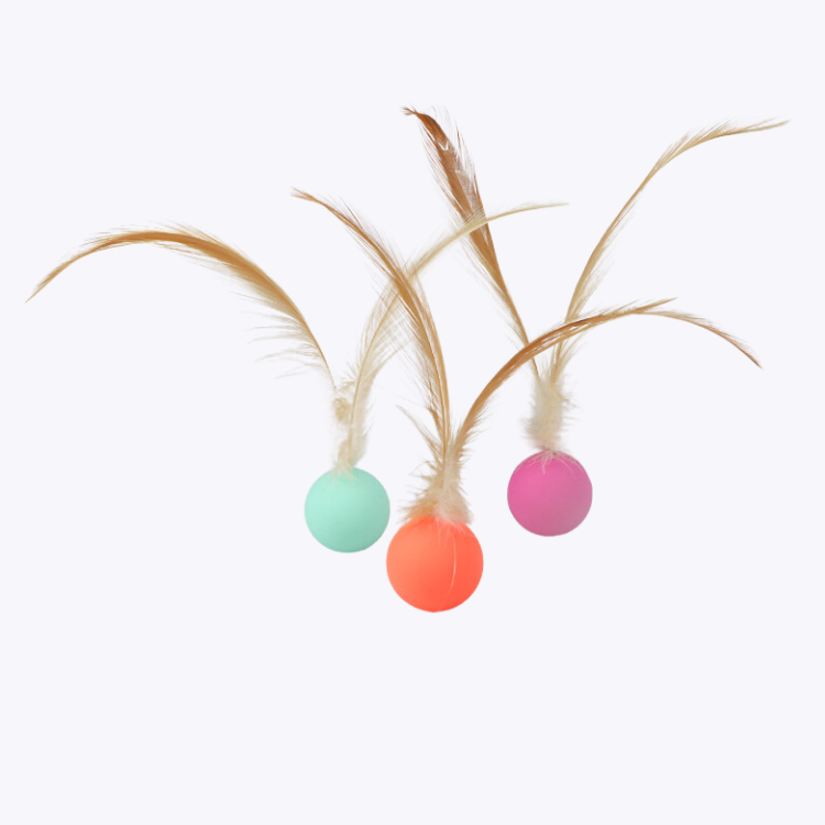 Interactive Elastic Jumping Ball With Feather