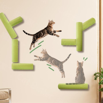 Stick-On Cat Climbing Tree DIY Wall Cat Playground